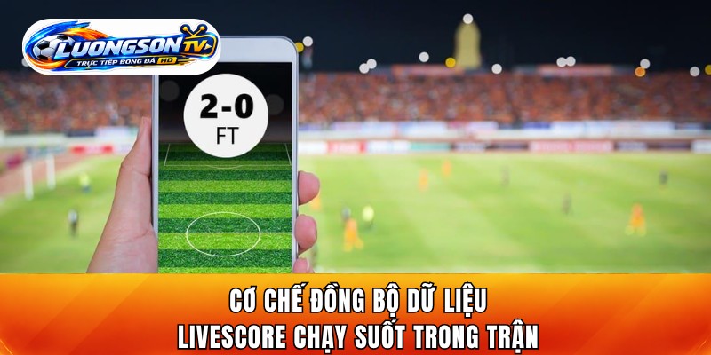 Cơ chế đồng bộ dữ liệu livescore chạy suốt trong trận
